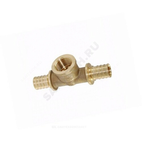 Тройник для PE-X бронза Дн 25х3/4х25 ВР RAUTITAN RX Rehau 12582061002 купить в интернет-магазине инженерного оборудования в Санкт-Петербурге