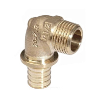Угольник для PE-X бронза Дн 32х1 НР RAUTITAN RX+ Rehau 14563521001 (13660931001) купить в интернет-магазине инженерного оборудования в Санкт-Петербурге