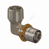 Угольник МП латунь пресс Дн 25х1х90гр Ру10 НР S-PRESS PLUS Uponor 1070536 (1014755) купить в интернет-магазине инженерного оборудования в Санкт-Петербурге