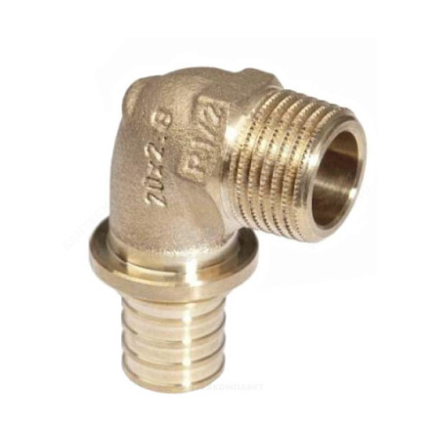 Угольник для PE-X бронза Дн 32х1 НР RAUTITAN RX+ Rehau 14563521001 (13660931001) купить в интернет-магазине инженерного оборудования в Санкт-Петербурге