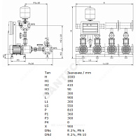 Установка повышения давления COE-3 MHI 802/CE-EB-R Wilo 2785874 купить в интернет-магазине инженерного оборудования в Санкт-Петербурге