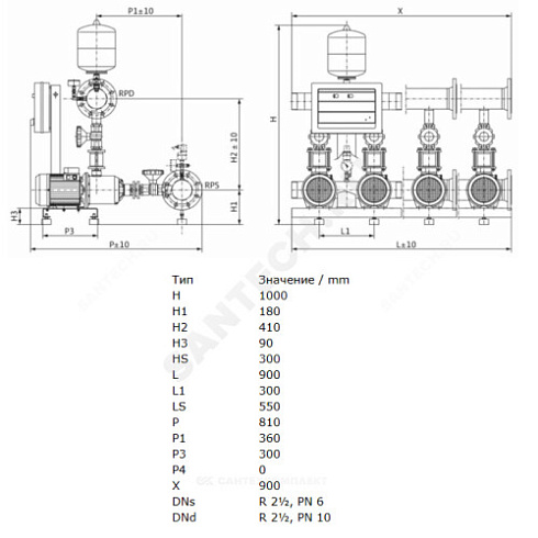 Установка повышения давления COE-3 MHI 802/CE-EB-R Wilo 2785874 купить в интернет-магазине инженерного оборудования в Санкт-Петербурге