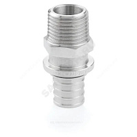 Муфта для PE-X латунь оц Дн 20х1/2 НР RAUTHERM S Rehau 12685701001 купить в интернет-магазине инженерного оборудования в Санкт-Петербурге