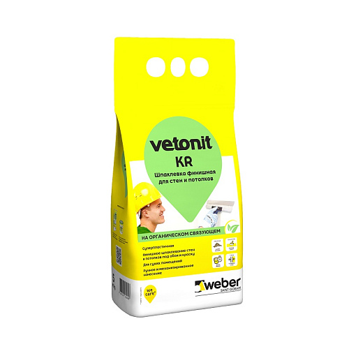 Шпаклевка финишная Vetonit KR для сухих помещений, 5 кг купить в интернет-магазине инженерного оборудования в Санкт-Петербурге