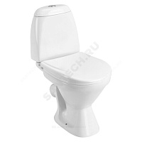 Унитаз-компакт Римини белый нижний подвод косой выпуск 2/реж дюропласт Santek 1.WH30.2.130 купить в интернет-магазине инженерного оборудования в Санкт-Петербурге