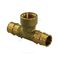 Тройник для PE-X латунь Дн 20х1/2х20 ВР Q&E Uponor 1047886 (1008782) купить в интернет-магазине инженерного оборудования в Санкт-Петербурге