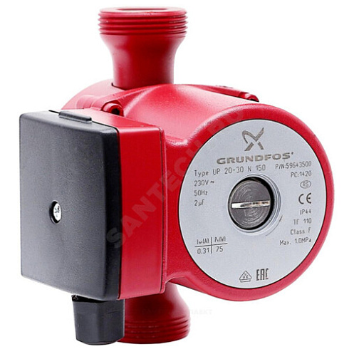Насос циркуляционный с мокрым ротором UP 20-15 N PN10 1х230В/50 Гц Grundfos 59641500 купить в интернет-магазине инженерного оборудования в Санкт-Петербурге