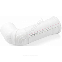 Отвод PP-H для противопожарных муфт (манжет) бесшумный белый RAUPIANO PLUS Дн 90х87гр б/нап в/к Rehau 11230851002 купить в интернет-магазине инженерного оборудования в Санкт-Петербурге