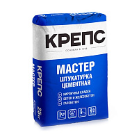 Штукатурка цементная Крепс Мастер, 25 кг купить в интернет-магазине инженерного оборудования в Санкт-Петербурге
