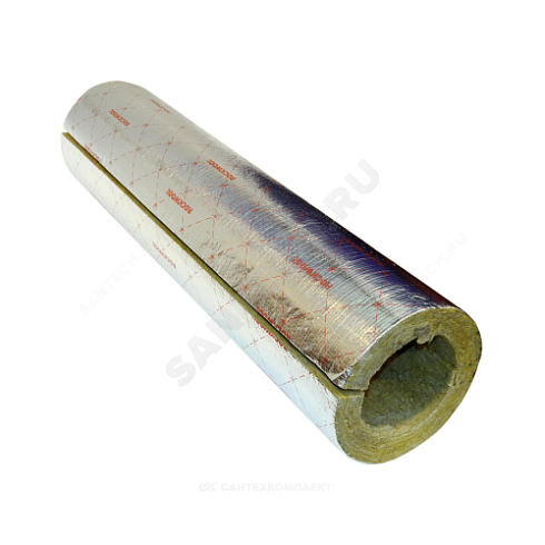 Цилиндр навивной минеральная вата ROCKWOOL 100 кашированный фольгой 25/42 L=1м ROCKWOOL 136727 купить в интернет-магазине инженерного оборудования в Санкт-Петербурге