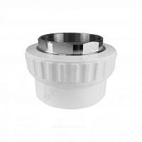 Муфта PP-R комбинированная под ключ белая ВР Дн 40х1 1/2 VALFEX 10134240 купить в интернет-магазине инженерного оборудования в Санкт-Петербурге