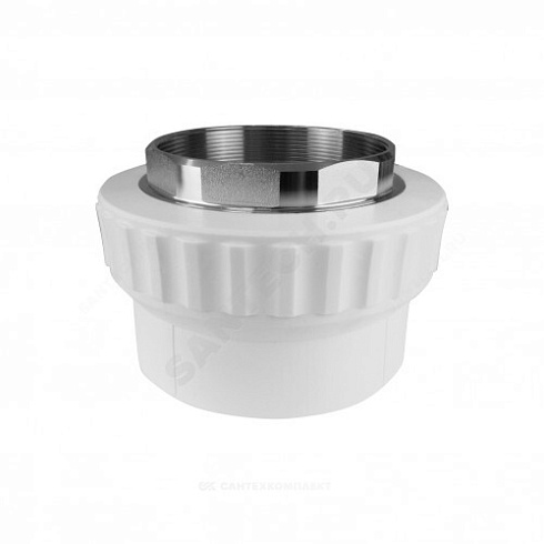 Муфта PP-R комбинированная под ключ белая ВР Дн 40х1 1/2 VALFEX 10134240 купить в интернет-магазине инженерного оборудования в Санкт-Петербурге
