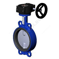 Затвор дисковый поворотный чугун VPI4449-08EP Ду 80 Ру16 межфл с редуктором диск нерж манжета EPDM Tecofi VPI4449-08EP0080 купить в интернет-магазине инженерного оборудования в Санкт-Петербурге