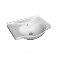 Умывальник мебельный Капри 55 белый Kirovit (Кировская керамика) купить в интернет-магазине инженерного оборудования в Санкт-Петербурге