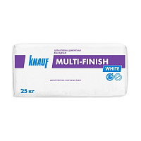 Шпаклевка цементная фасадная Knauf Multi-Finish белая, 25 кг купить в интернет-магазине инженерного оборудования в Санкт-Петербурге