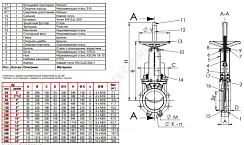 Задвижка шиберная односторонняя чугун VG4400-00NI Ду 250 Ру10 межфл со штурвалом уплотнение: нитрил Tecofi VG4400-00NI0250 купить в интернет-магазине инженерного оборудования в Санкт-Петербурге