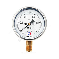 Манометр ТМ-320Р.00 радиальный Дк63мм 0-0,16 МПа кл.1,5 G1/4 Росма 00000006711 купить в интернет-магазине инженерного оборудования в Санкт-Петербурге
