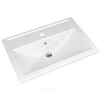 Умывальник мебельный Фостер 70 белый Kirovit (Кировская керамика) купить в интернет-магазине инженерного оборудования в Санкт-Петербурге