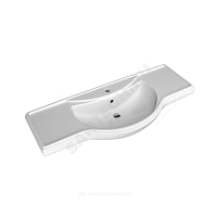 Умывальник мебельный Классик 120 белый Kirovit (Кировская керамика) купить в интернет-магазине инженерного оборудования в Санкт-Петербурге