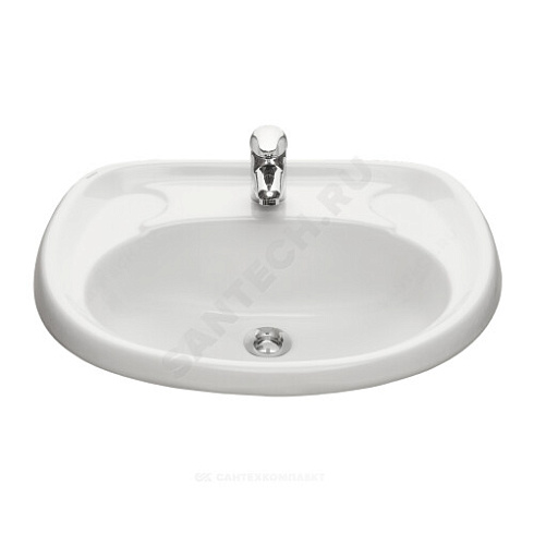 Умывальник подвесной Воротынский 57 белый Santeri 1.3111.7.S00.10B.0 . купить в интернет-магазине инженерного оборудования в Санкт-Петербурге