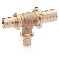 Тройник переходной для PE-X бронза Дн 32х25х25 RAUTITAN PLATINUM RX Rehau 13777461001 купить в интернет-магазине инженерного оборудования в Санкт-Петербурге