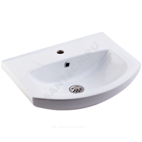 Умывальник мебельный Элеганс 50 белый Rosa (Кировская керамика) купить в интернет-магазине инженерного оборудования в Санкт-Петербурге