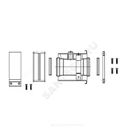 Адаптер вертикальный 60/100 мм для котлов Ягуар/Рысь Protherm 3002186614 купить в интернет-магазине инженерного оборудования в Санкт-Петербурге