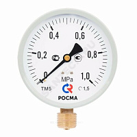 Манометр ТМ-510Р.00 (М2) радиальный Дк100мм 0-10 кгс/см2 кл.1,5 М20х1,5 Росма 00000006820 купить в интернет-магазине инженерного оборудования в Санкт-Петербурге