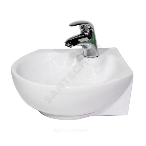 Умывальник угловой подвесной Радуга 35 Оскольская керамика 41701000505 купить в интернет-магазине инженерного оборудования в Санкт-Петербурге