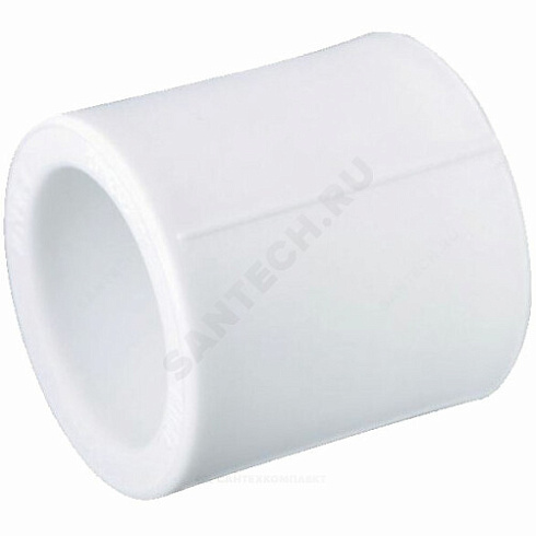 Муфта PP-R белая внутренняя пайка Дн 110 VALFEX 10113110 купить в интернет-магазине инженерного оборудования в Санкт-Петербурге