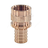 Муфта для PE-X бронза Дн 20х1/2 ВР RAUTITAN RX+ Rehau 14563281001 (13660681001) купить в интернет-магазине инженерного оборудования в Санкт-Петербурге