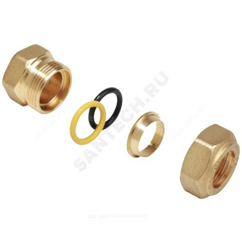 Переходник латунь для медных труб Дн 16х1/2 обжим/ВР R180F Giacomini R180FY115 купить в интернет-магазине инженерного оборудования в Санкт-Петербурге