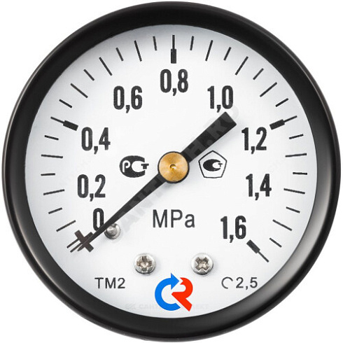 Манометр ТМ-210Т.00 осевой Дк50мм 0-1,6 МПа кл.2,5 G1/4 Росма 00000000599 купить в интернет-магазине инженерного оборудования в Санкт-Петербурге