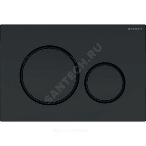 Кнопка для инсталляции Sigma 20 черный матовый/черный Geberit 115.882.16.1 купить в интернет-магазине инженерного оборудования в Санкт-Петербурге
