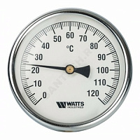 Термометр биметаллический осевой Дк63 L=50мм G1/2 120С F+R801 Watts 10005800 купить в интернет-магазине инженерного оборудования в Санкт-Петербурге