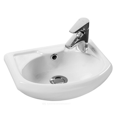 Умывальник мебельный Азов 40 смеситель с правой стороны белый Santek 1.WH11.0.254 купить в интернет-магазине инженерного оборудования в Санкт-Петербурге