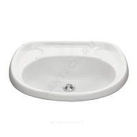 Умывальник подвесной Воротынский 57 без отверстия п/смес белый Santeri 1.3111.7.S00.00B.0 купить в интернет-магазине инженерного оборудования в Санкт-Петербурге