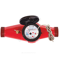 Счётчик г/в и х/в крыльчатый многоструйный Ду 32 Ру16 90С L=260мм резьба импульсный В/К ЭКО НОМ СВДМ32-005 купить в интернет-магазине инженерного оборудования в Санкт-Петербурге