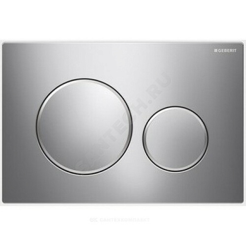 Кнопка для инсталляции Sigma 20 хром глянец/хром матовый Geberit 115.882.KH.1 купить в интернет-магазине инженерного оборудования в Санкт-Петербурге