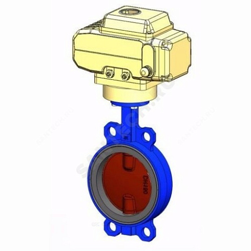 Затвор дисковый поворотный чугун VPI4448-N24EP Ду 125 Ру16 межфл с эл/приводом Nutork 230В диск чугун манжета EPDM Tecofi VPI4448-N24EP0125 купить в интернет-магазине инженерного оборудования в Санкт-Петербурге