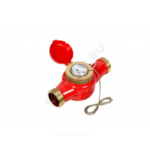 Счётчик г/в и х/в крыльчатый многоструйный Ду 50 Ру16 120С L=300мм резьба импульсный В/К ВСКМ 90 ДГ2 Декаст 72-50-03 купить в интернет-магазине инженерного оборудования в Санкт-Петербурге