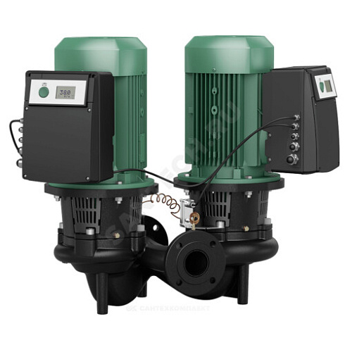 Насос ин-лайн с сухим ротором DL-E 200/260-22/4 PN16 сдвоенный 3х400В/50 Гц с датчиком перепада давления Wilo 2153828 купить в интернет-магазине инженерного оборудования в Санкт-Петербурге