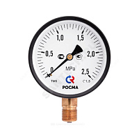 Манометр ТМ-610Р.05 радиальный Дк150мм 0-1,6 МПа кл.1,5 G1/2 Росма 00000007730 купить в интернет-магазине инженерного оборудования в Санкт-Петербурге