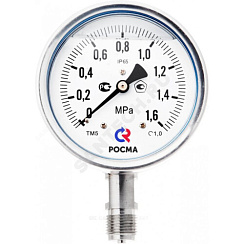 Манометр ТМ-321P.00 радиальный Дк63мм 0-0,6 МПа кл.1,5 G1/4 Росма 00000006731 купить в интернет-магазине инженерного оборудования в Санкт-Петербурге
