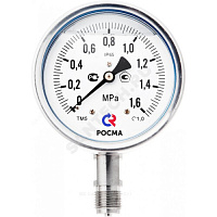 Манометр ТМ-321P.00 радиальный Дк63мм 0-0,6 МПа кл.1,5 G1/4 Росма 00000006731 купить в интернет-магазине инженерного оборудования в Санкт-Петербурге
