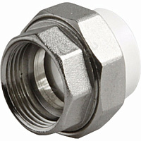 Муфта PP-R комбинированная разъемная серая ВР Дн 50х1 1/2 VALFEX 10155040Г купить в интернет-магазине инженерного оборудования в Санкт-Петербурге