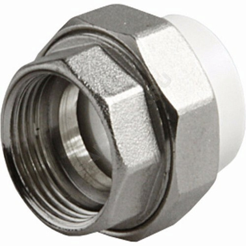 Муфта PP-R комбинированная разъемная серая ВР Дн 50х1 1/2 VALFEX 10155040Г купить в интернет-магазине инженерного оборудования в Санкт-Петербурге