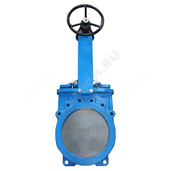 Задвижка шиберная двусторонняя чугун Ду 1000 Ру1 межфл с редуктором под электропривод ISO2 F14 уплотнение: NBR Benarmo купить в интернет-магазине инженерного оборудования в Санкт-Петербурге