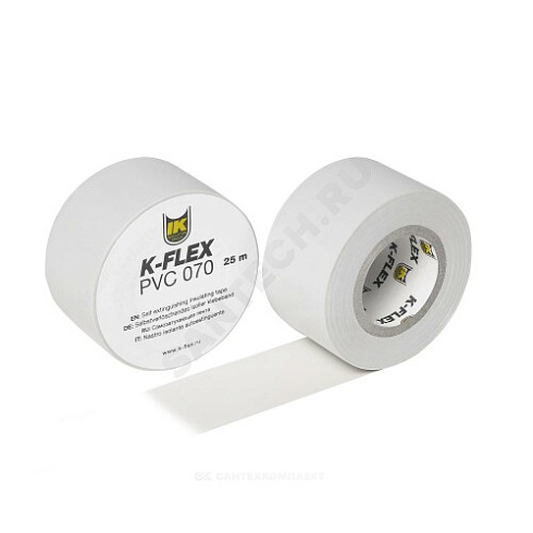 Лента ПВХ PVC AT 070 38мм х 25м серая самоклеящаяся K-flex 850CG020008 купить в интернет-магазине инженерного оборудования в Санкт-Петербурге