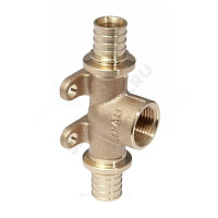 Тройник для PE-X бронза Дн 20х1/2х20 ВР с креплением RAUTITAN RX+ Rehau 14562941001 купить в интернет-магазине инженерного оборудования в Санкт-Петербурге